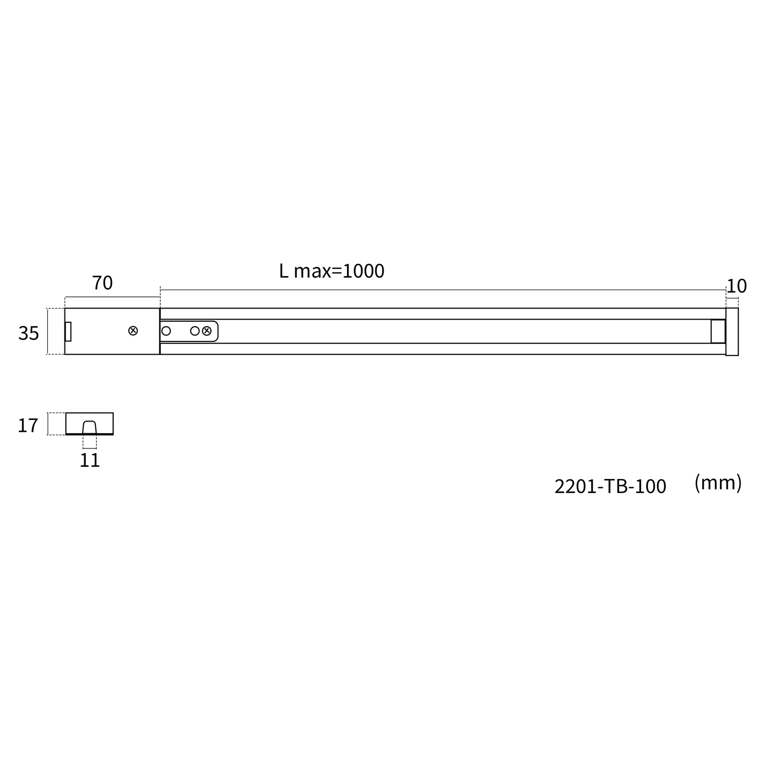 Накладные шинопроводы Practica Favourite 2201-TB-100 Practica
