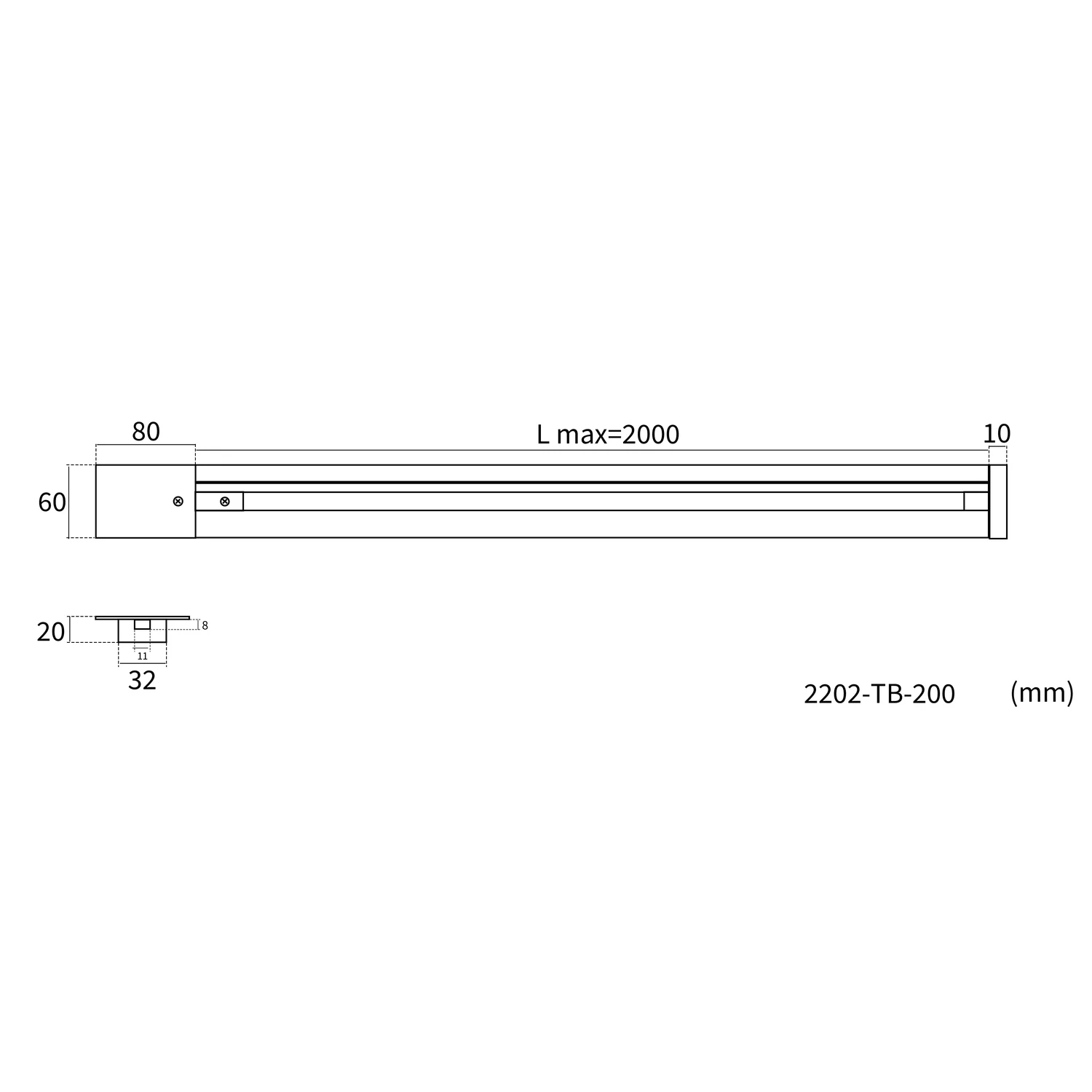 Врезные шинопроводы Practica Favourite 2202-TB-200 Practica