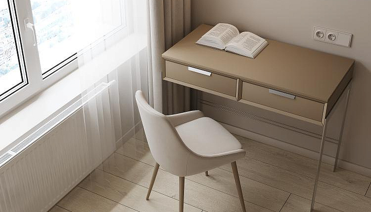 Настольная лампа Favourite в интерьере спальни от дизайнера Елены Солодской